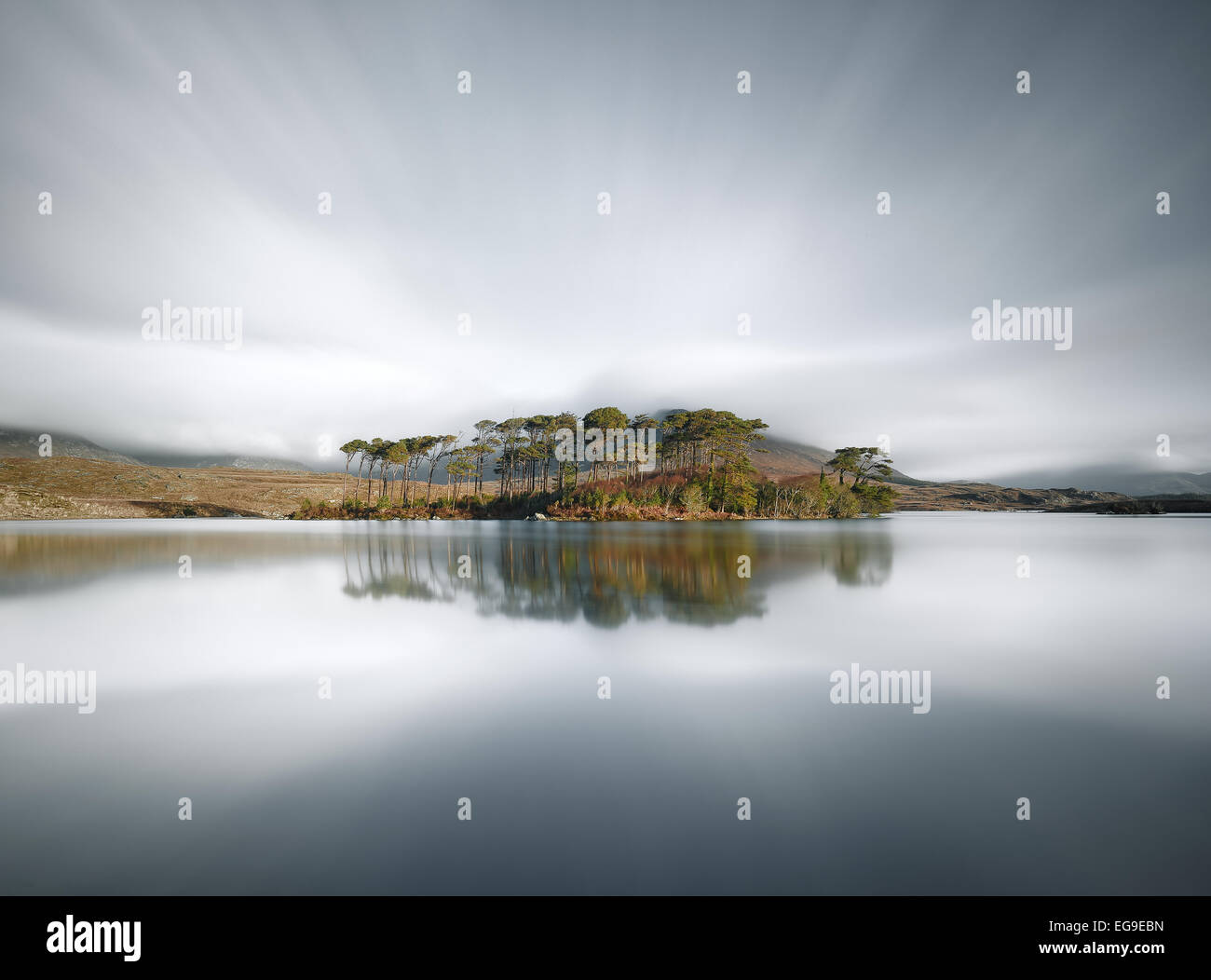 Irland, Galway, Derryclare Lough Stockfoto