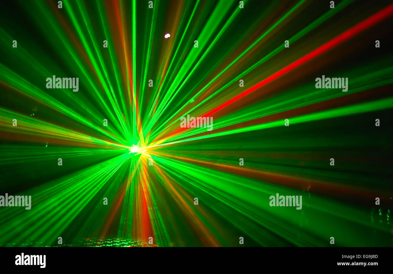 Ursprünglichen Beleuchtungseffekt, durch den Laser erstellt. Stockfoto