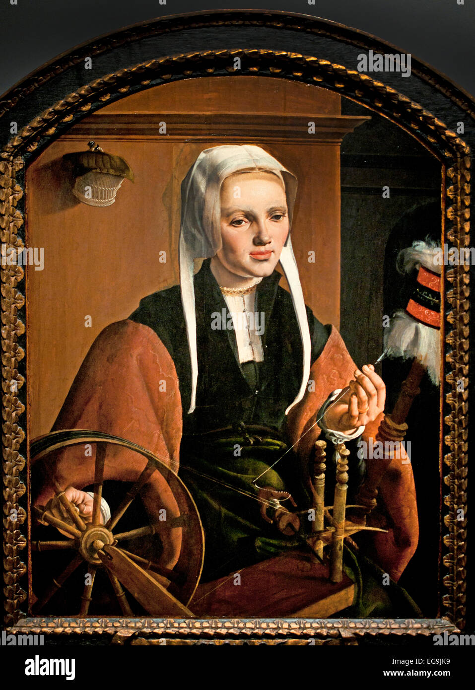 Porträt einer Frau 1529 Maarten van Heemskerck (1498-1574) Niederlande Niederlande Stockfoto