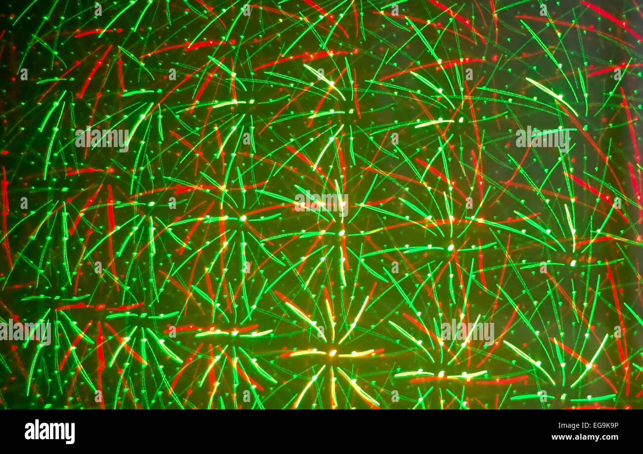 Ursprünglichen Beleuchtungseffekt, durch den Laser erstellt. Stockfoto