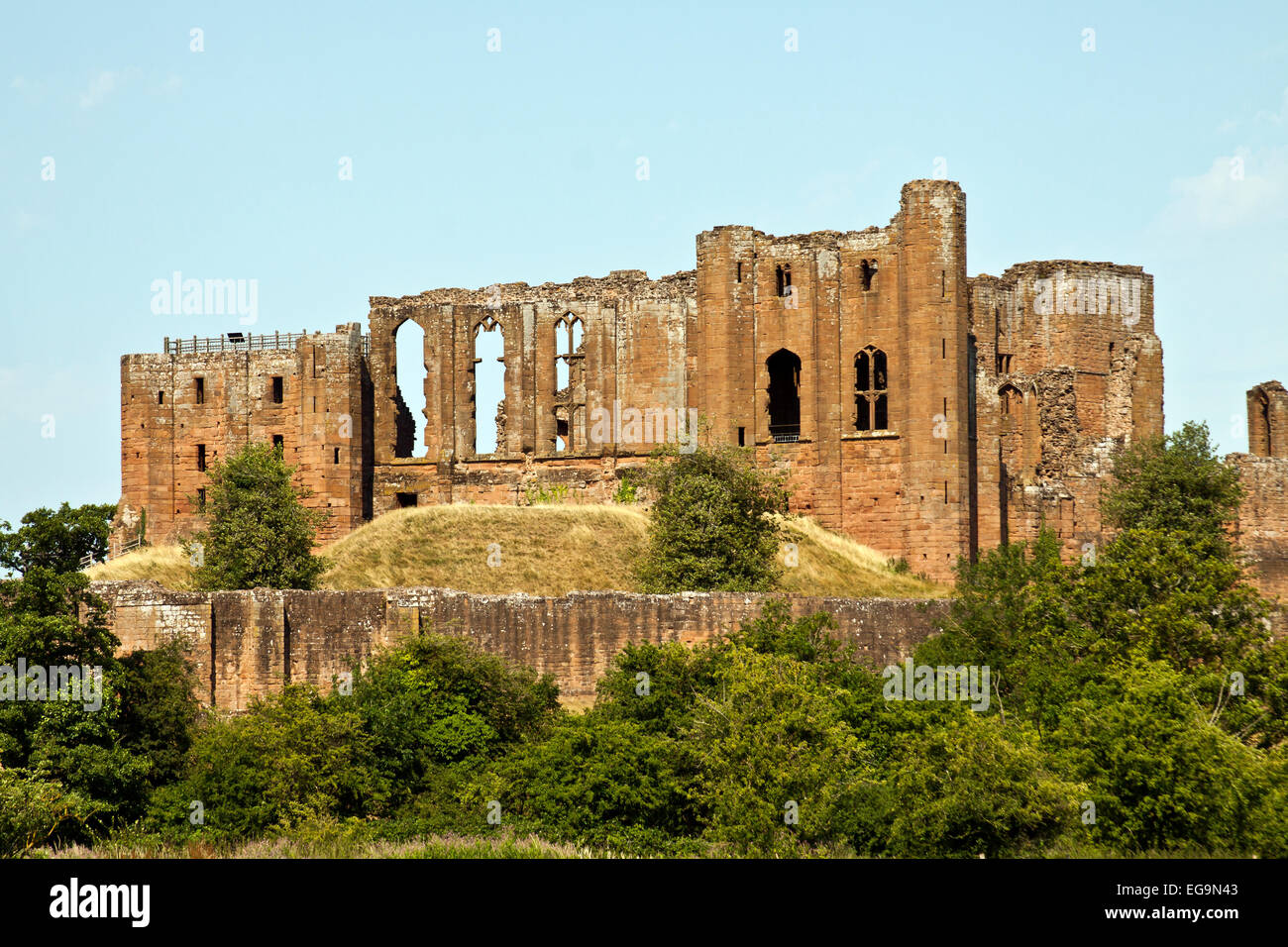 Kenilworth, England-August 1, 2013:Kenilworth Burg und elisabethanischen nahe sind am besten bekannt als das Haus von Robert Dudle Stockfoto