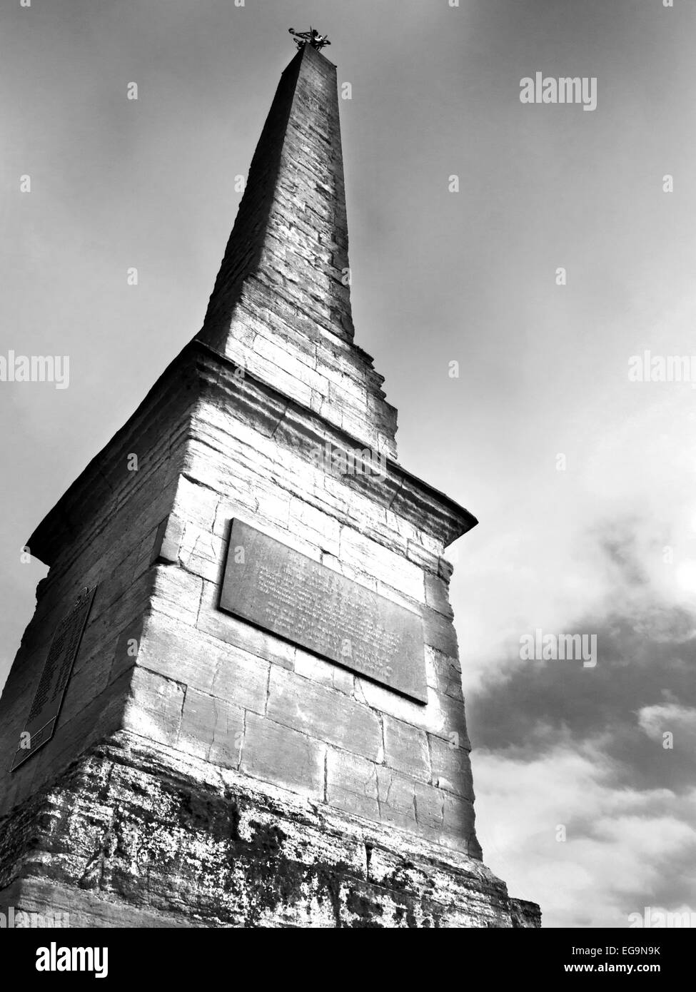 Marktplatz-Obelisk in Ripon North Yorkshire England Stockfoto