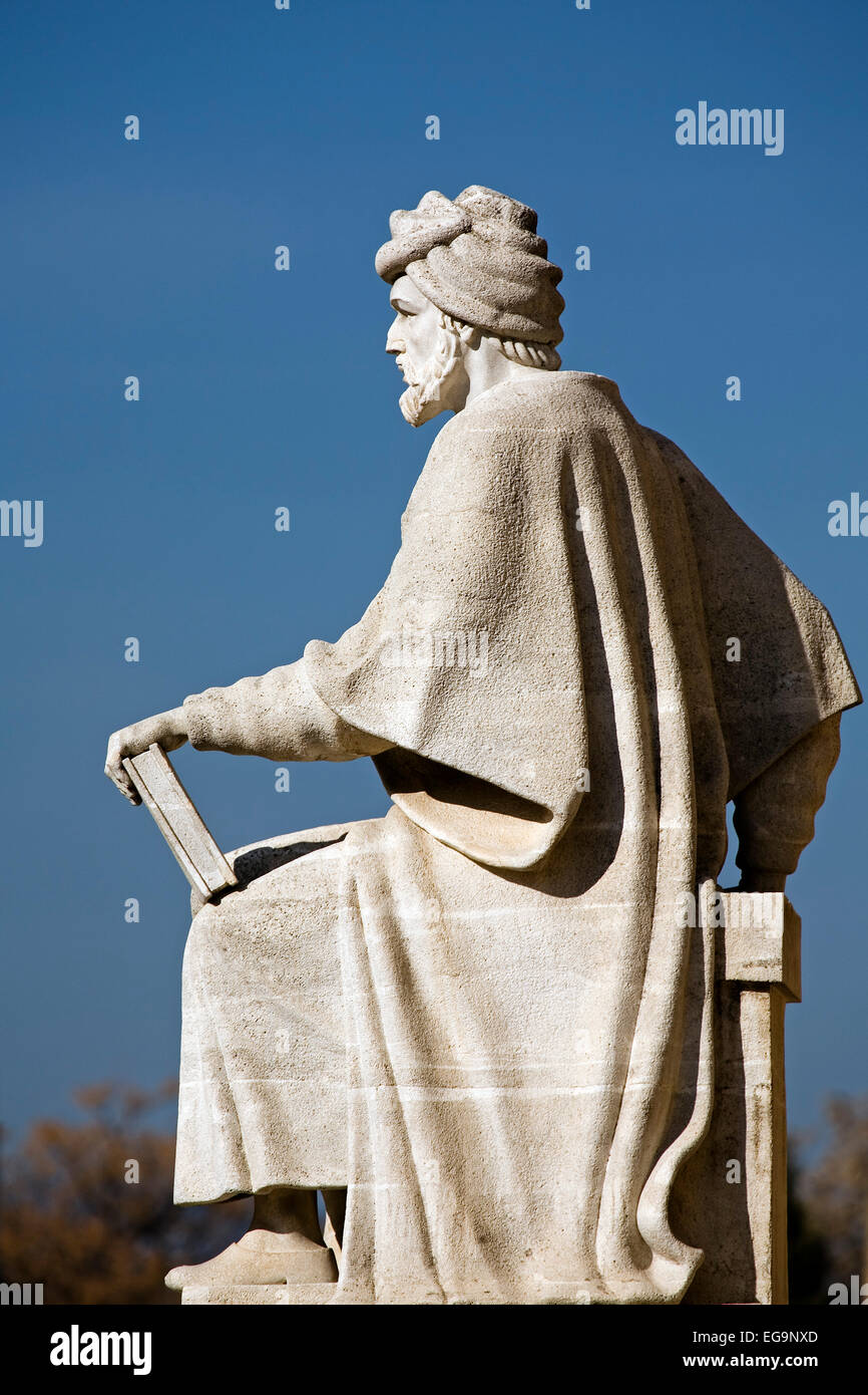 Averroes Statue Cordoba Andalusien Spanien Estatua de Averroes Cordoba Andalusien España Stockfoto