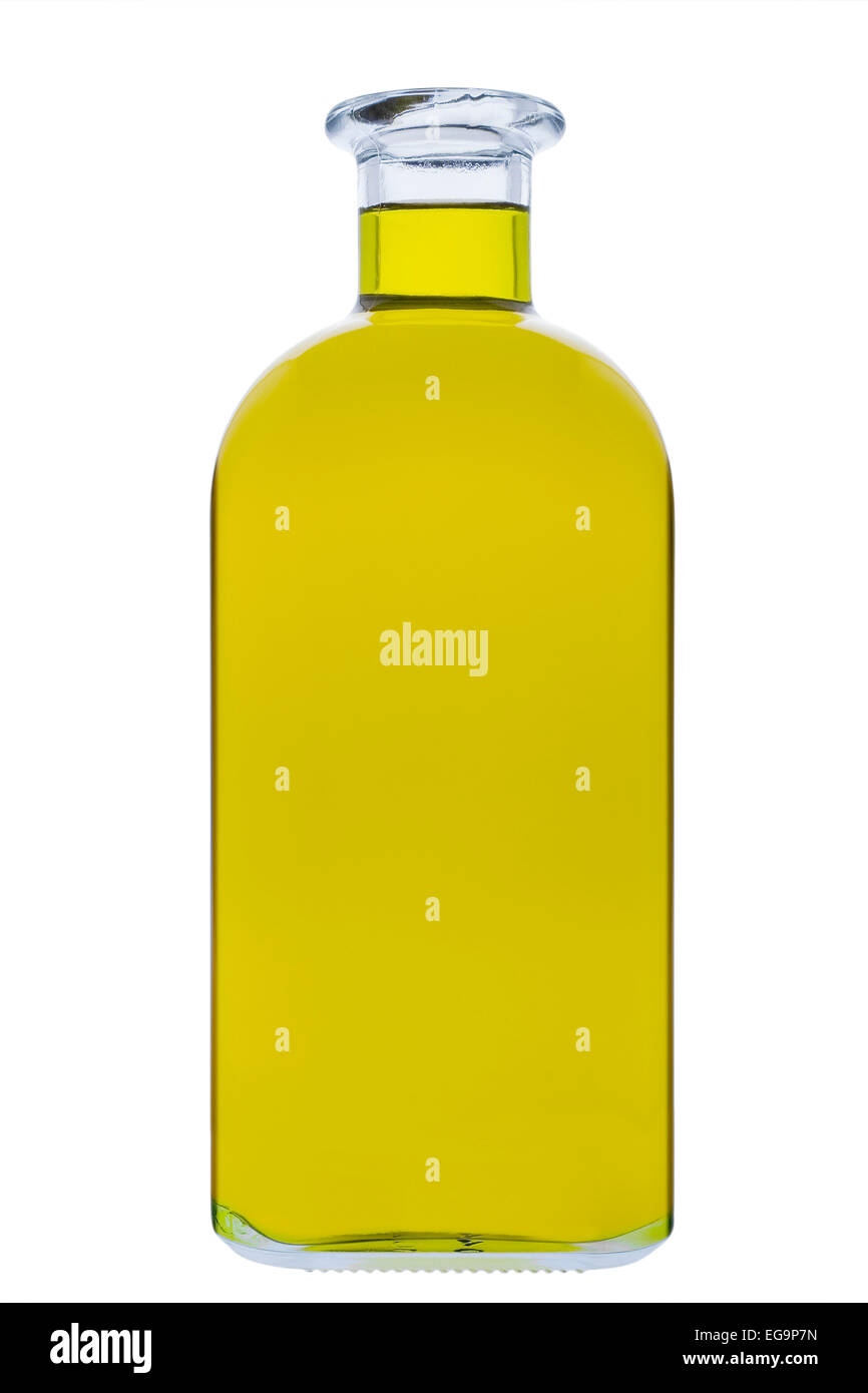 Olivenöl extra vergine Botella de Aceite de Olivenöl Virgen extra Stockfoto
