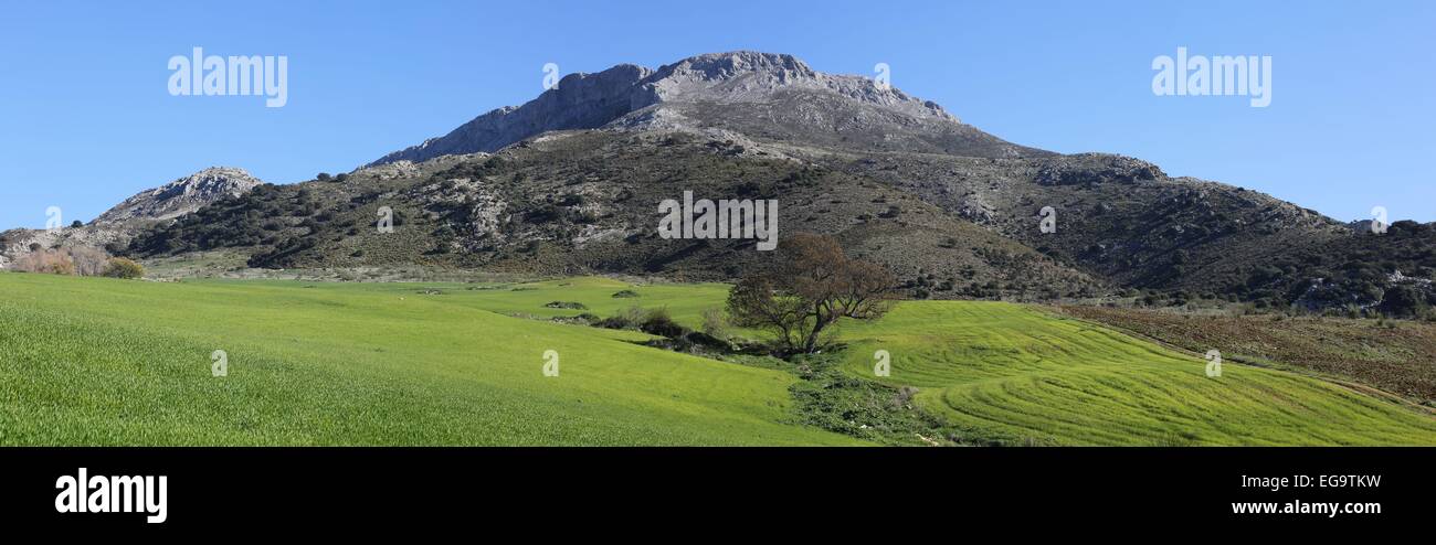 Andalusien-Landschaft (Hito De La Cabrilla) Stockfoto