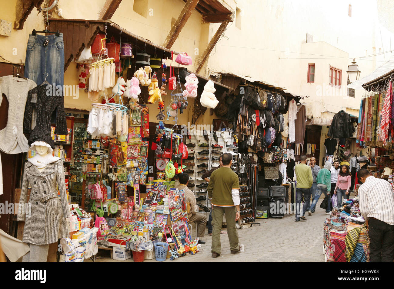 Fes (Marokko), Novembre 2009: Medina Stockfoto