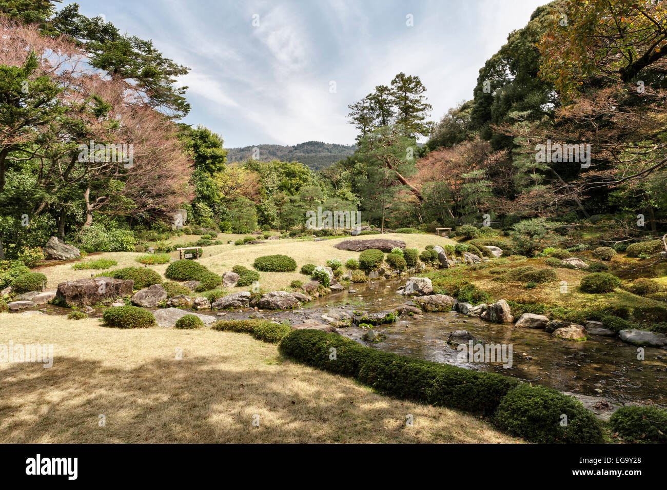 Kyoto, Japan. Murin-an einem späten 19c Meiji Ära Garten. Die Murinan-Konferenz vor dem russisch-japanischen Krieg fand hier Stockfoto