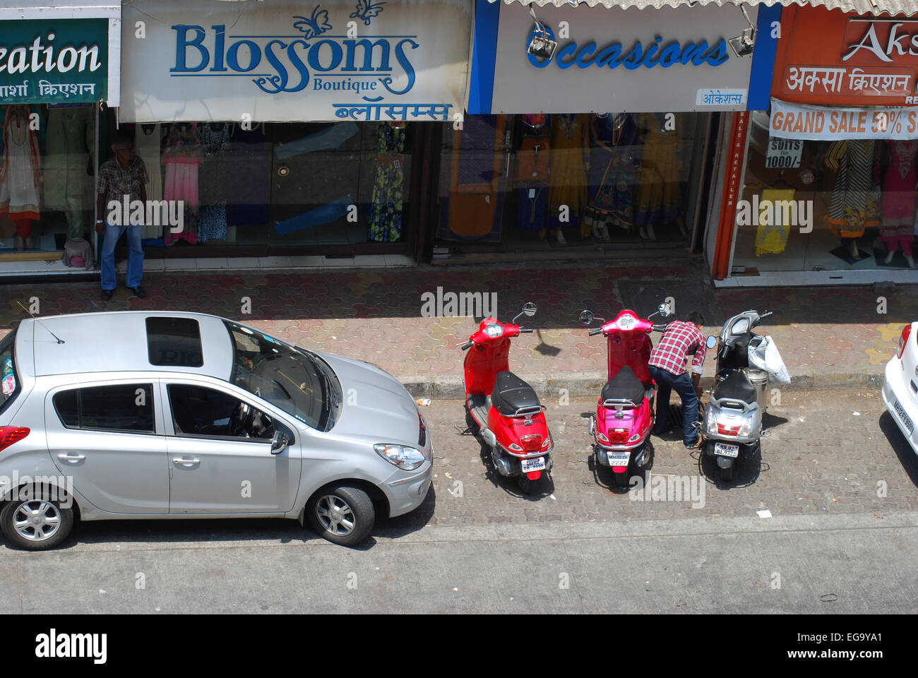 Geschäfte in Mumbai Stockfoto