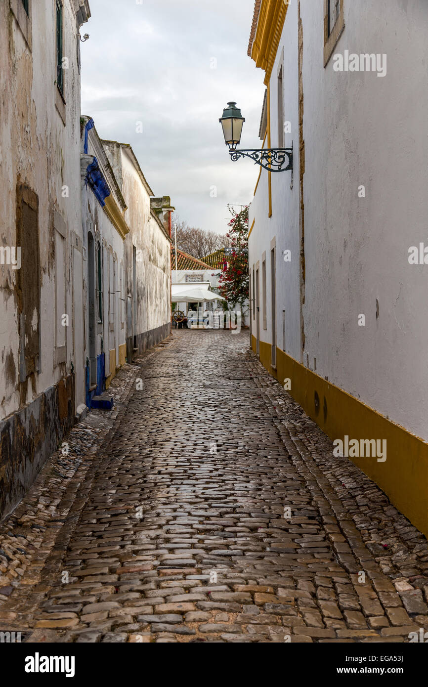 Portugal Algarve Faro Stadtstraße Stockfoto