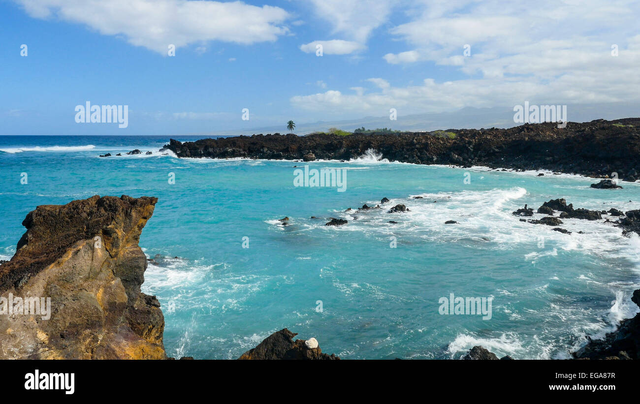 Kohala Coast, Insel von Hawaii Stockfoto