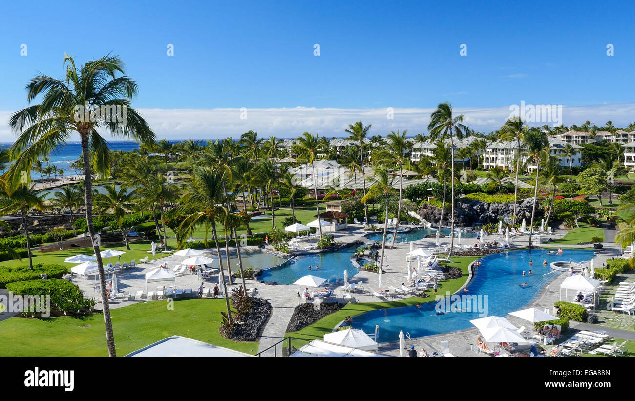 Waikoloa Resort, Kohala Küste, Insel von Hawaii Stockfoto