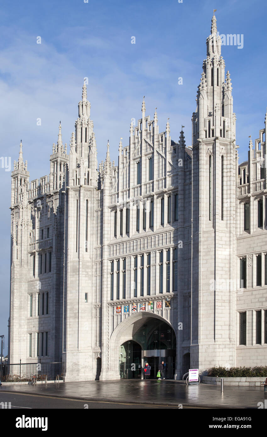 Marischal College Broad Street Aberdeen Stockfoto