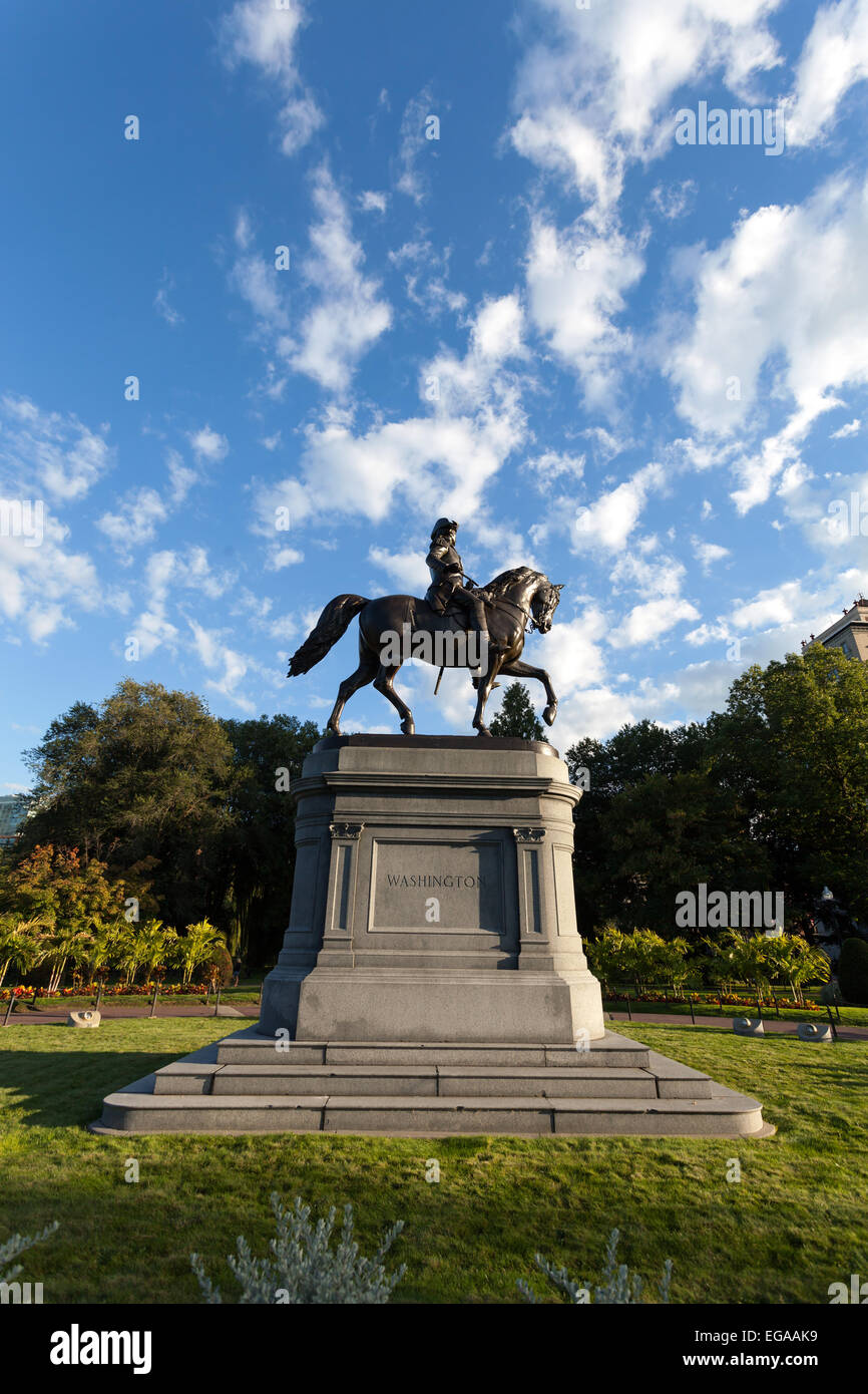 Boston Washington Statue Stockfotografie Alamy