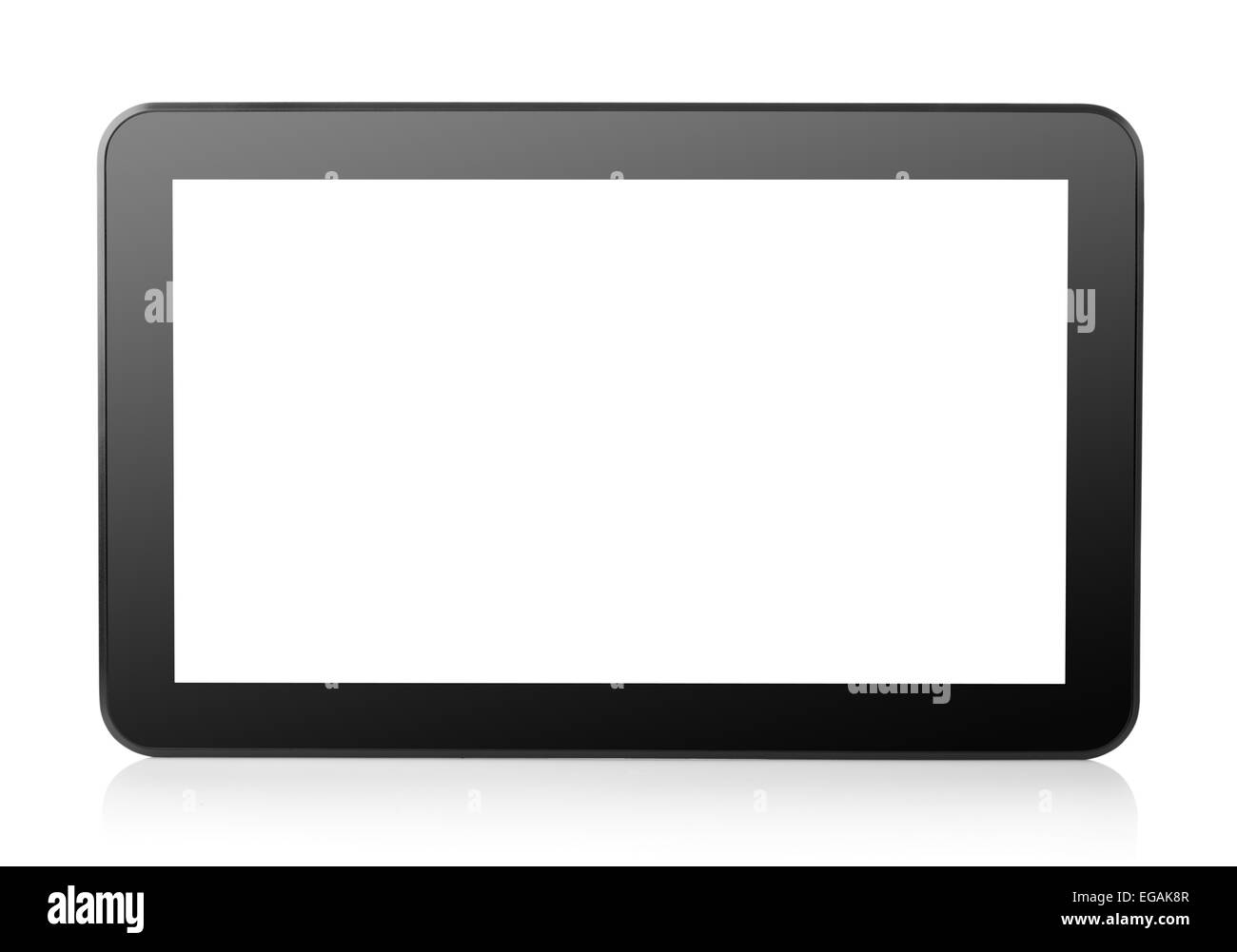 Tablet-Computer auf einem weißen Hintergrund isoliert Stockfoto