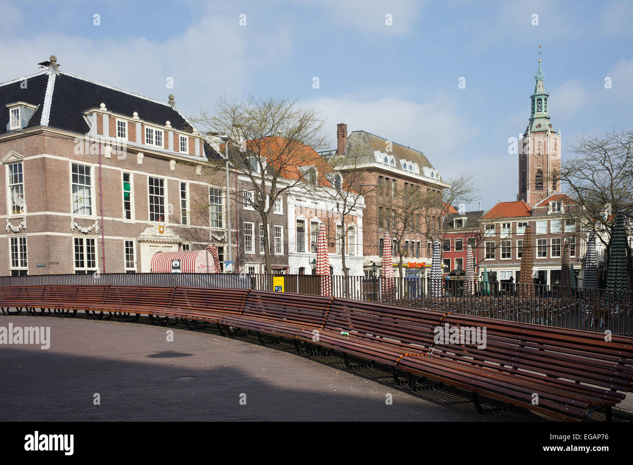 Grote Markt (Marktplatz) in den Haag, Holland, Niederlande. Stockfoto
