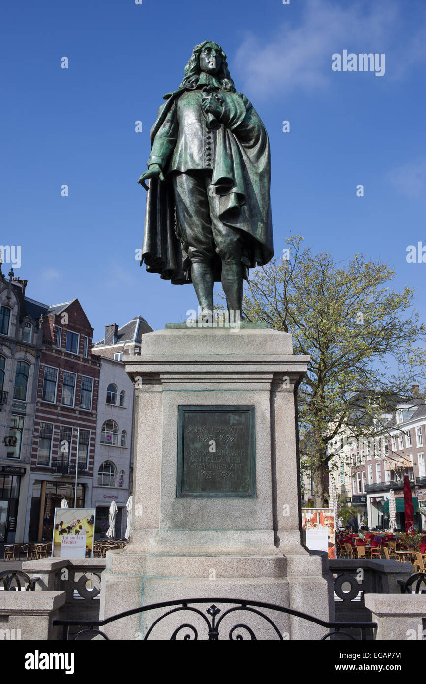 Statue von Johan de Witt (1625-1672) in den Haag, Holland, Niederlande. Stockfoto