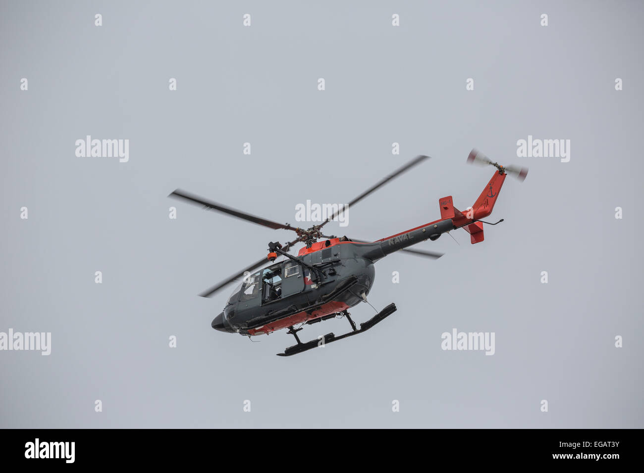 Chilenische Marine Hubschrauber HU-1 Base Presidente Eduardo Frei Montalva (Frei Station), Antarktis Stockfoto