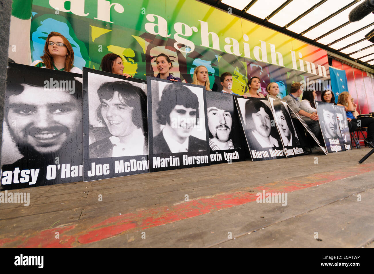30. Jahrestag des Hungerstreiks der 1981 Stockfoto