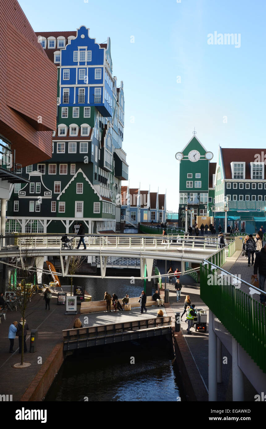 Zaandam, Stadtmitte und Fußgängerzone, Niederlande Stockfoto