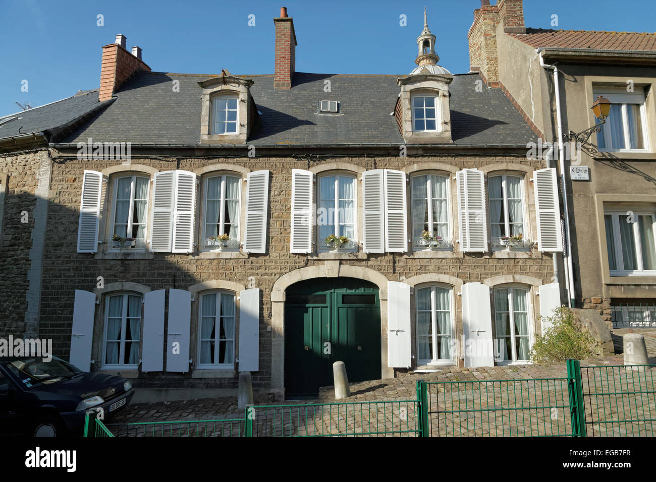 Typisch französische Haus in der Nähe des Château de Boulogne Stockfoto