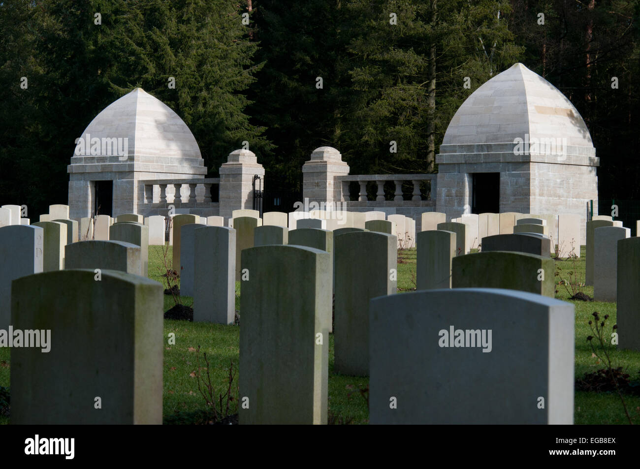 Berlin Süd-West Friedhof, britischer Soldatenfriedhof mit Kriegsgefangenen im ersten Weltkrieg verstorbenen Stockfoto