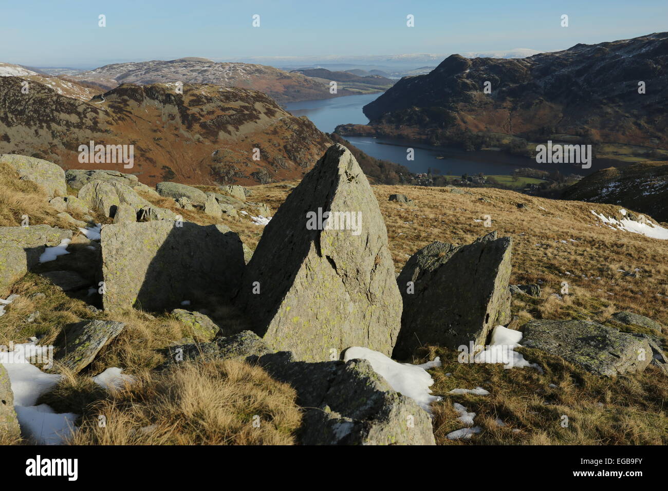 Ullswater Morgenlicht Stockfoto