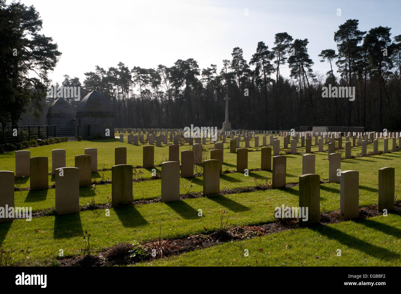 Berlin Süd-West Friedhof, britischer Soldatenfriedhof mit Kriegsgefangenen im ersten Weltkrieg verstorbenen Stockfoto