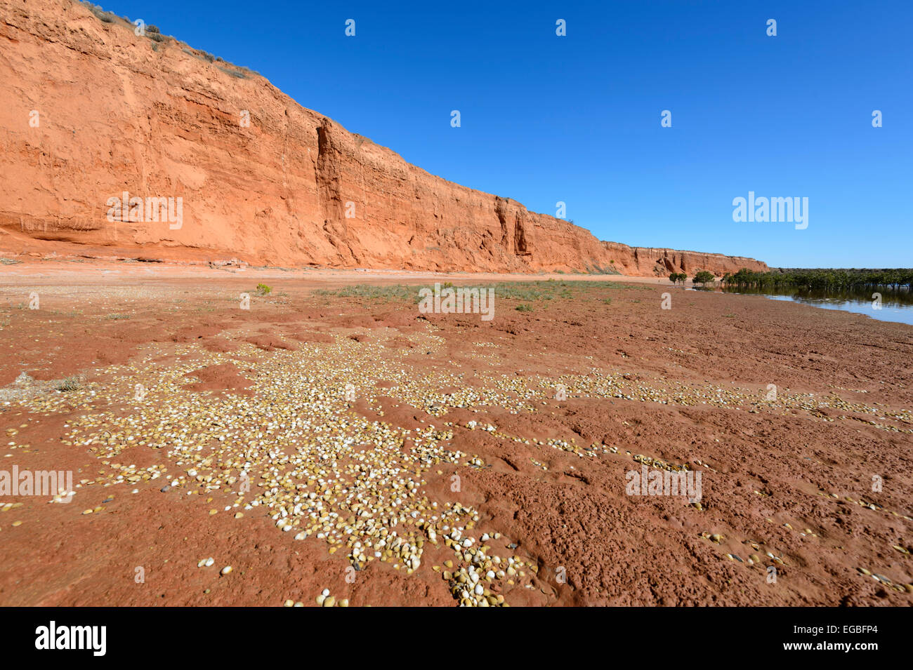 Roten Banken, Spencer Gulf Port Augusta in South Australia Stockfoto