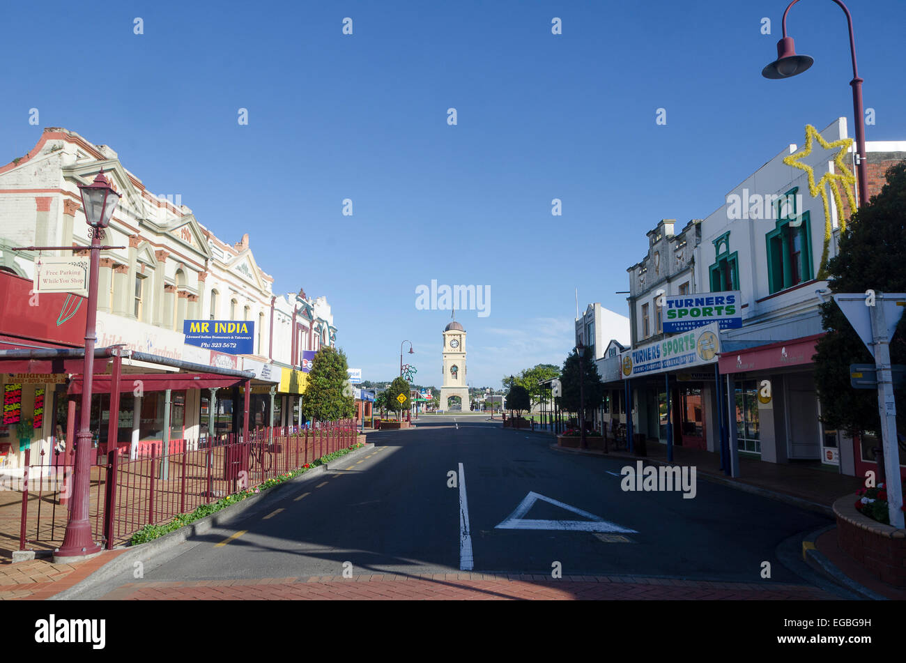 Manchester Street, Innenstadt, Feilding, Nordinsel, Neuseeland Stockfoto