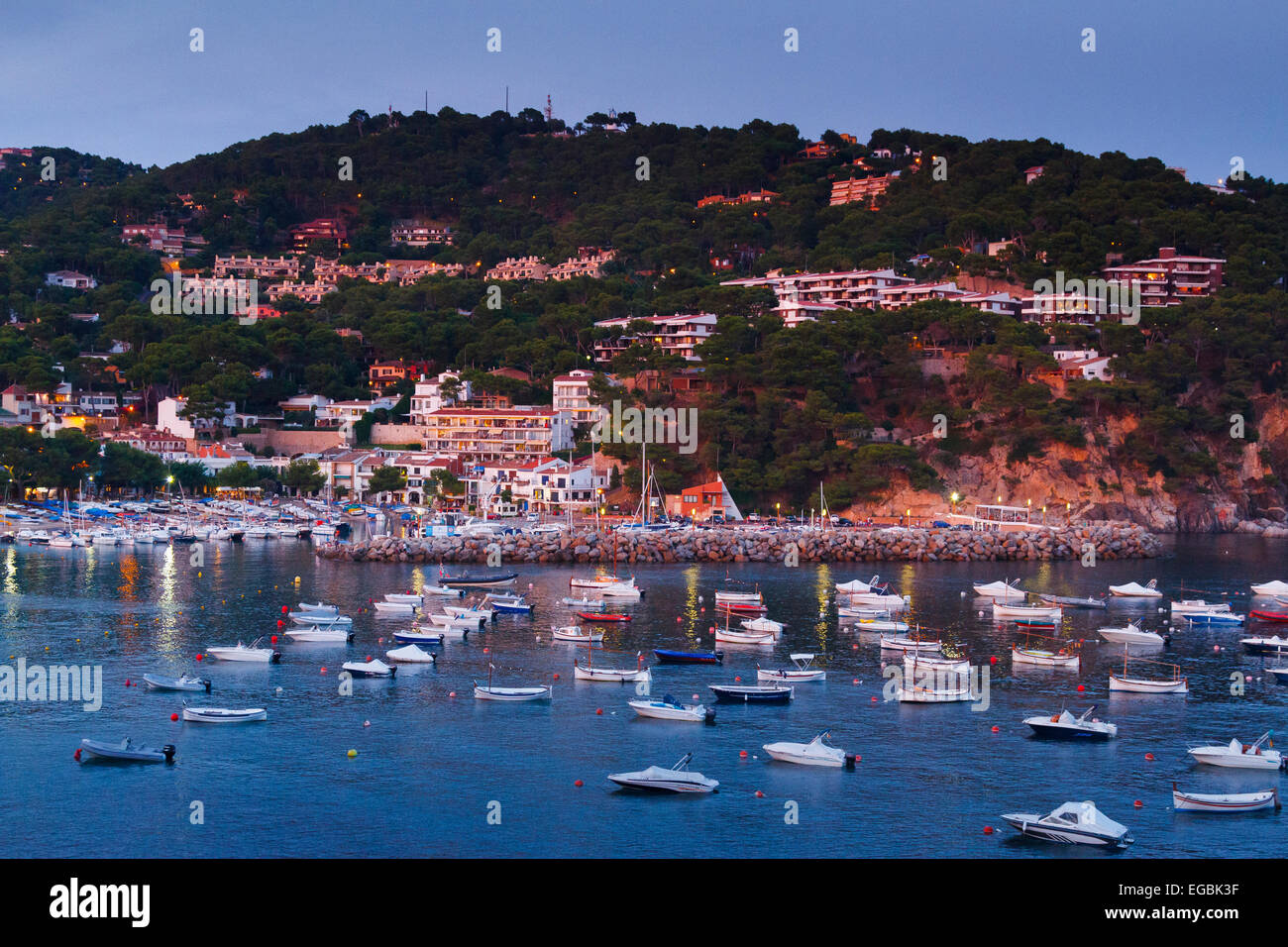 Llafranc, Palafrugell. Costa Brava, Gerona. Katalonien, Spanien, Europa. Stockfoto