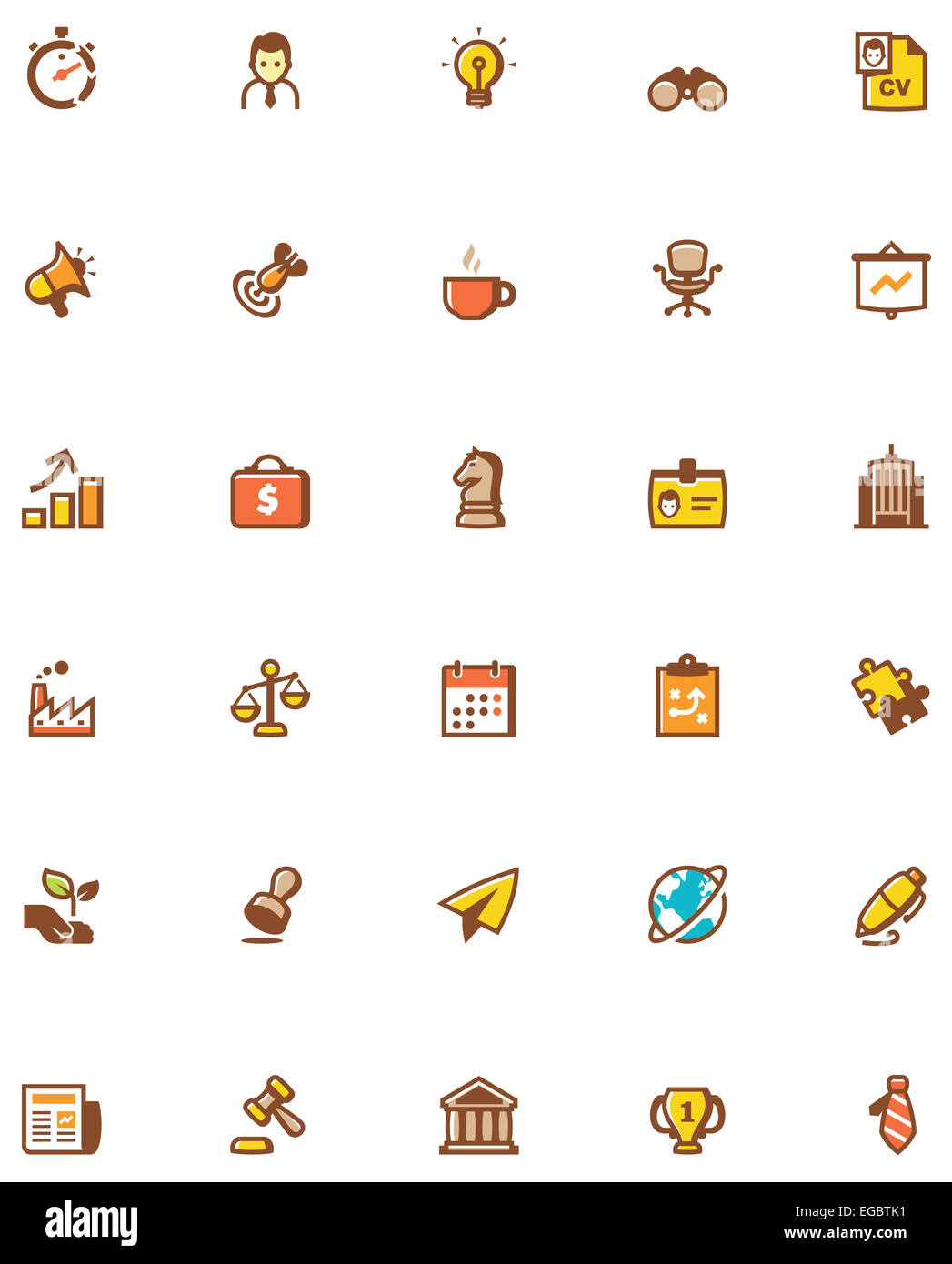 Vektor-Geschäft-Icon-set Stockfoto