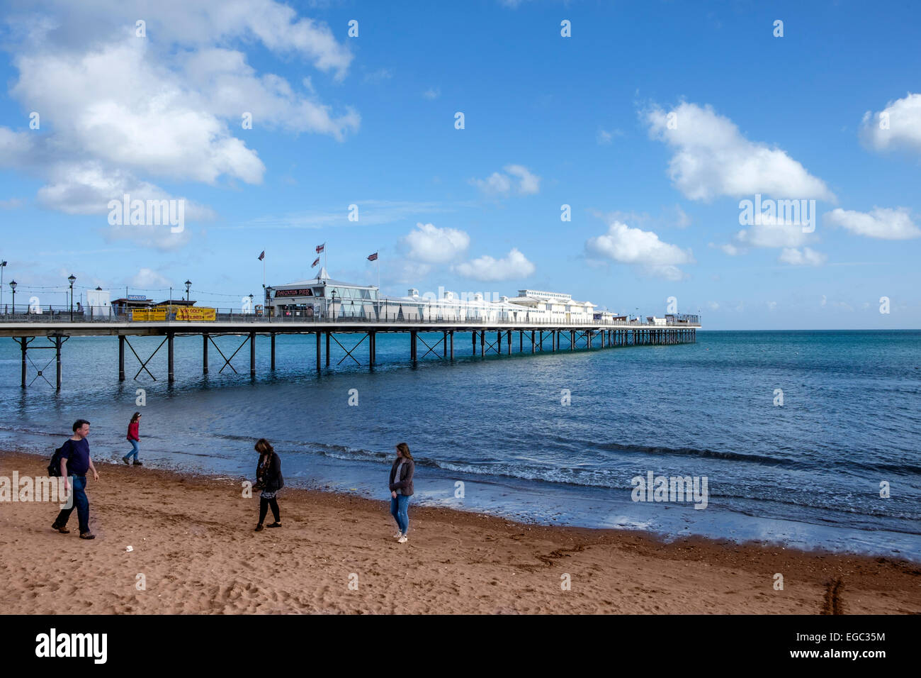 Paignton Pier, Torbay in South Devon, Großbritannien Stockfoto