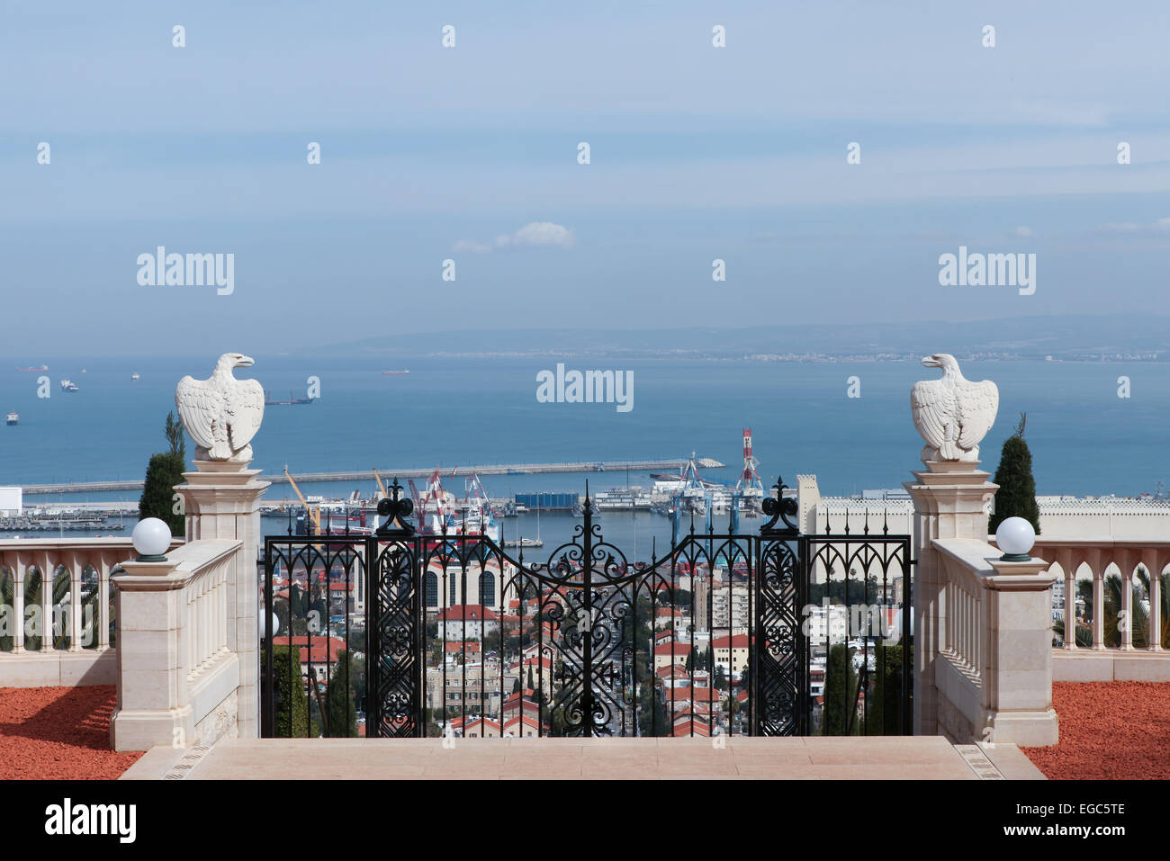 Ein schönes Bild von der Bahai-Gärten in Haifa Israel. Stockfoto