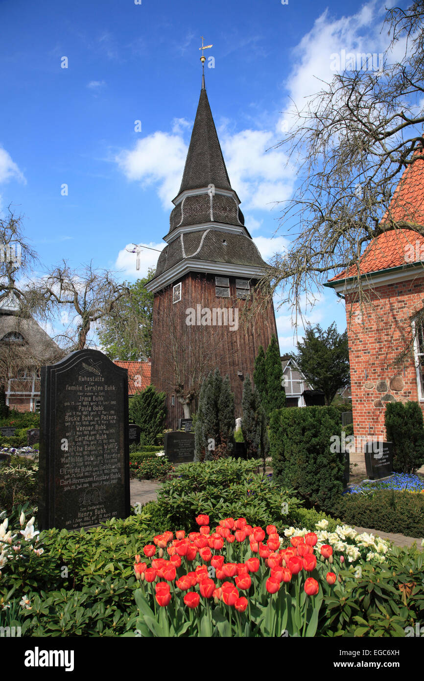 St. Johanniskirche, Johanneskirche, Curslack, Hamburg, Deutschland, Europa Stockfoto