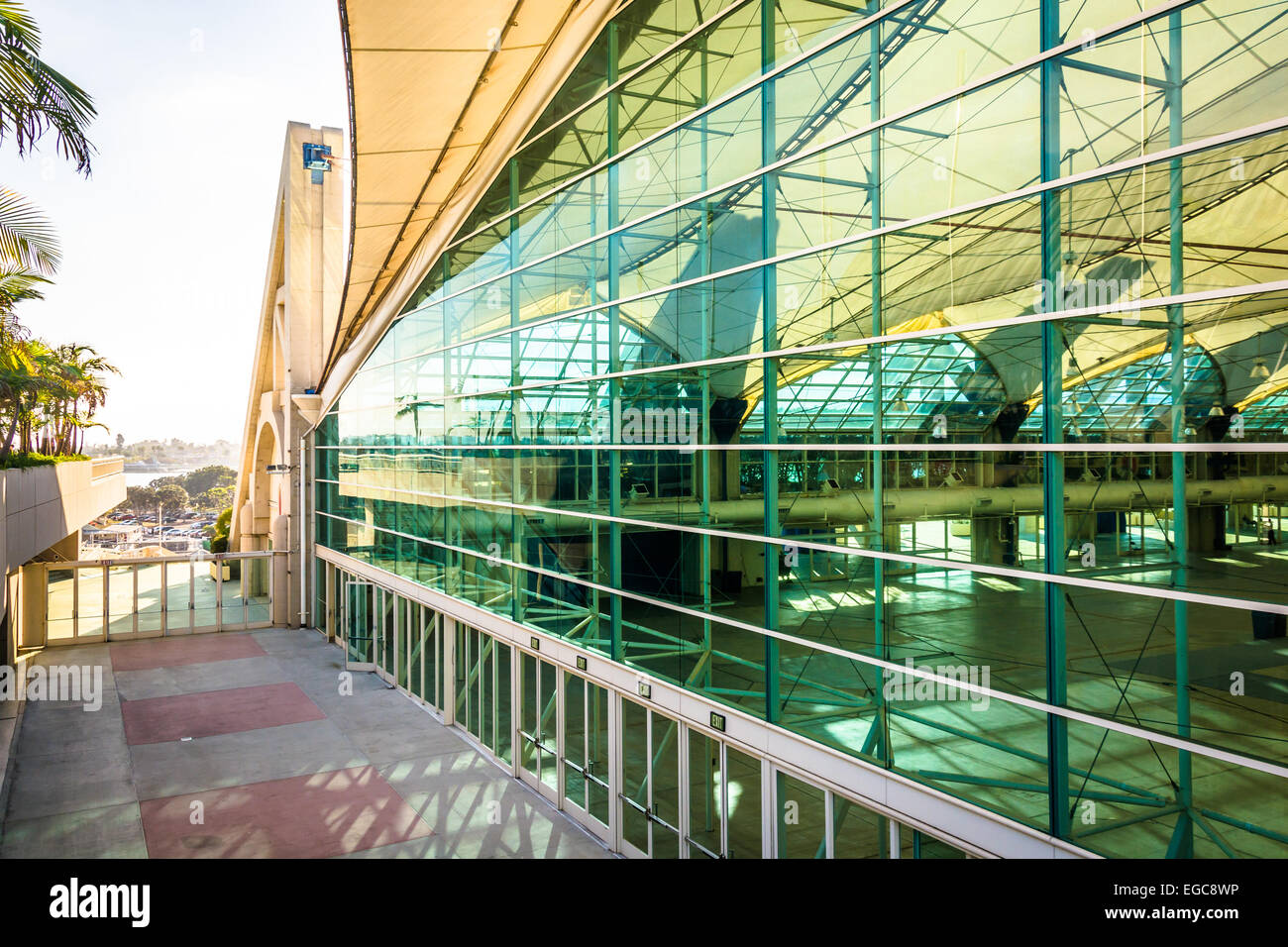 Moderne Architektur im Convention Center in San Diego, Kalifornien. Stockfoto