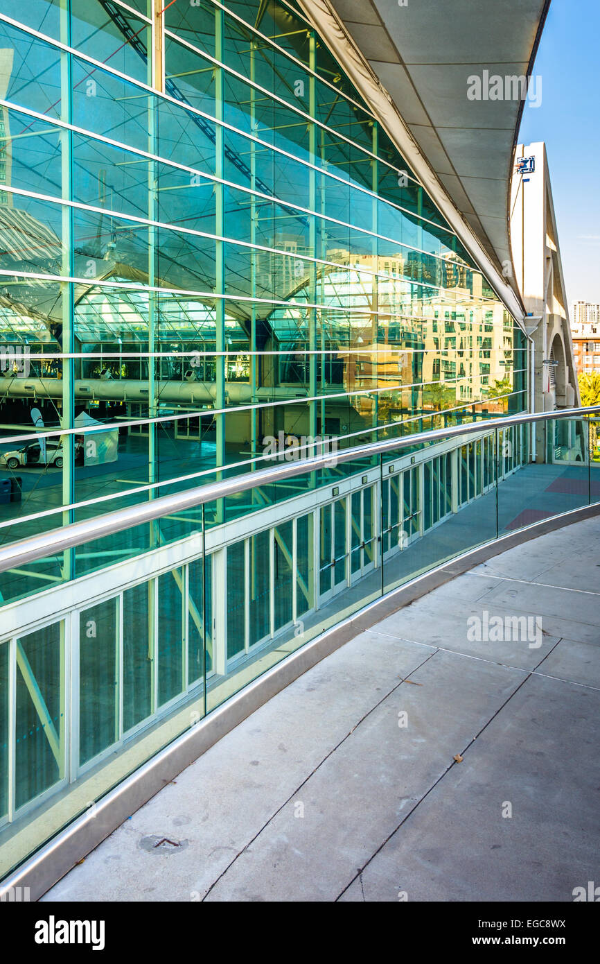 Moderne Architektur im Convention Center in San Diego, Kalifornien. Stockfoto