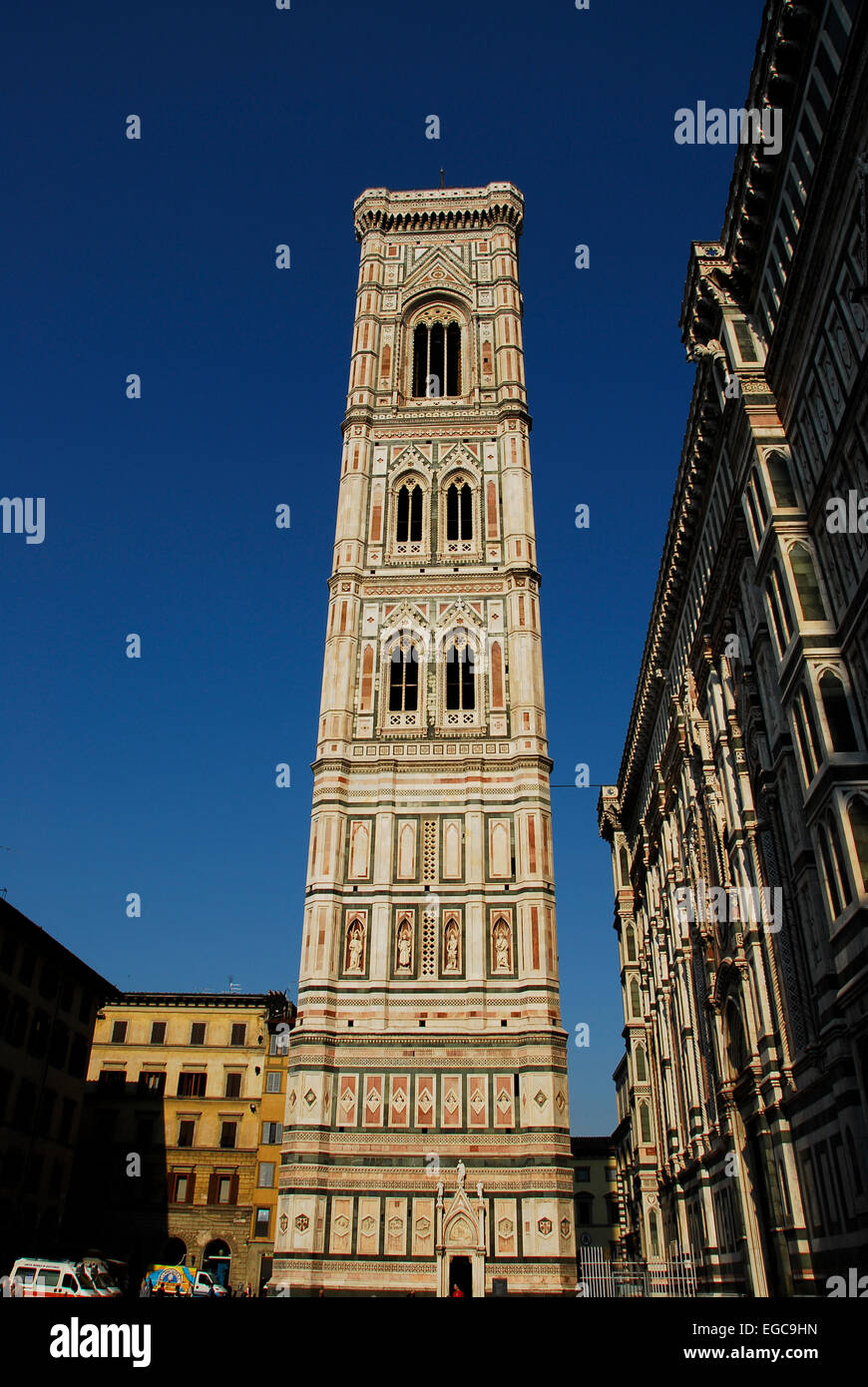 Campanile, Bell Tower of The Duomo di Firenze, Florenz, Italien Stockfoto