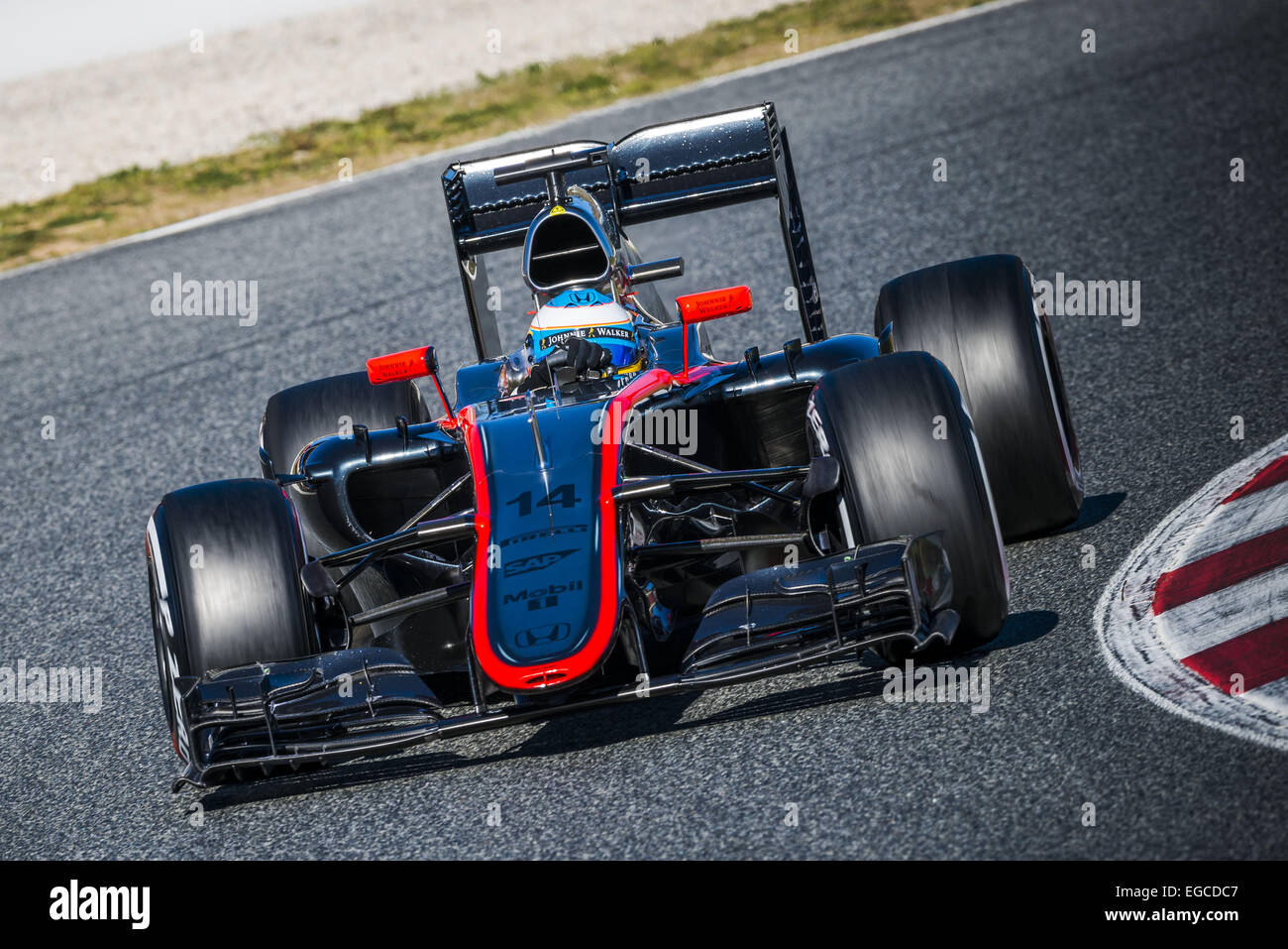 Barcelona, Katalonien, Spanien. 22. Februar 2015. FERNANDO ALONSO (ESP) fährt ein McLaren Tag 04 der Formel1 Vorsaisontests am Circuit de Barcelona-Catalunya-Credit: Matthias Oesterle/ZUMA Wire/ZUMAPRESS.com/Alamy Live News Stockfoto