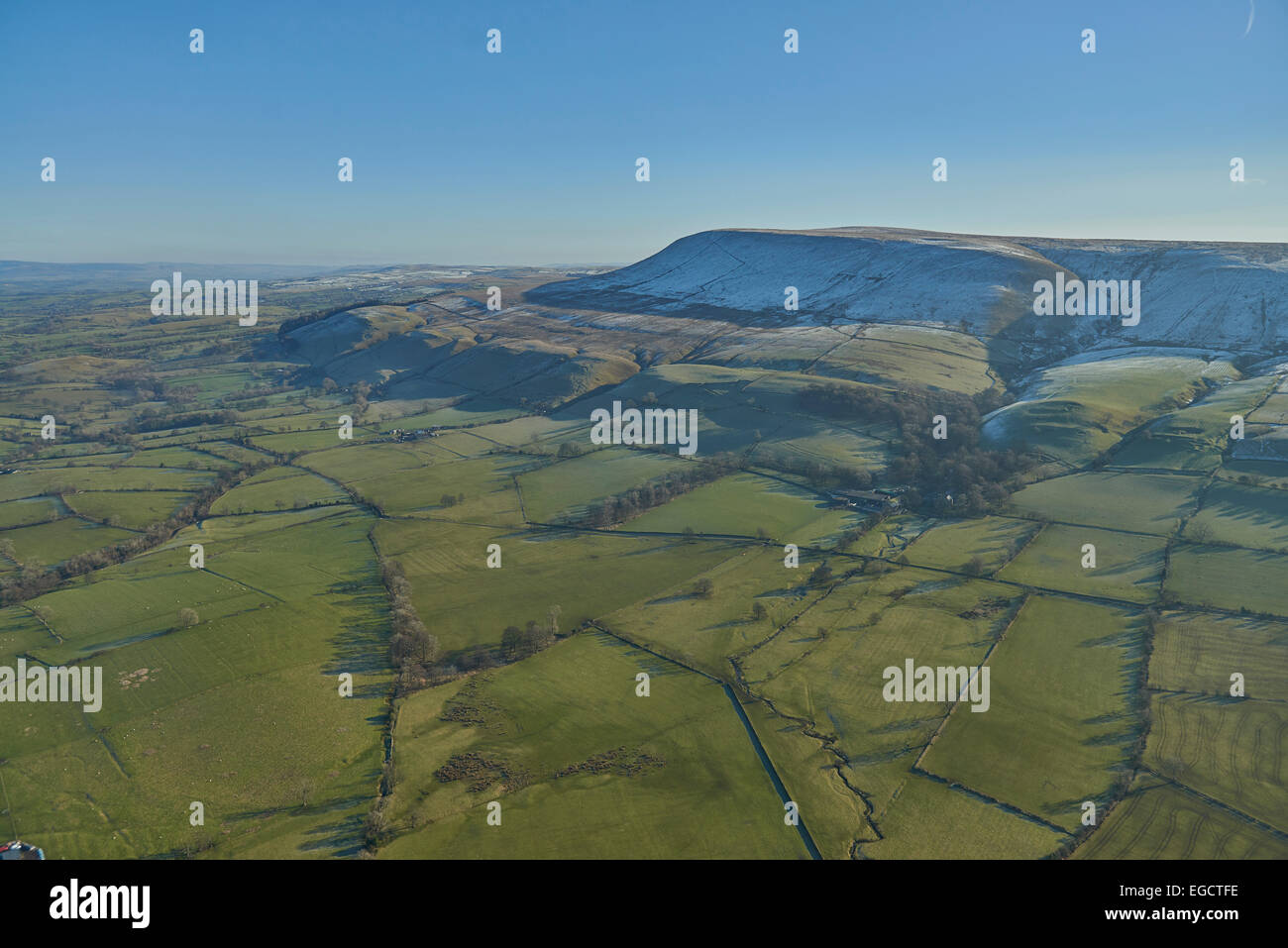 Luftaufnahme von Pendle Hill, Lancashire Stockfoto