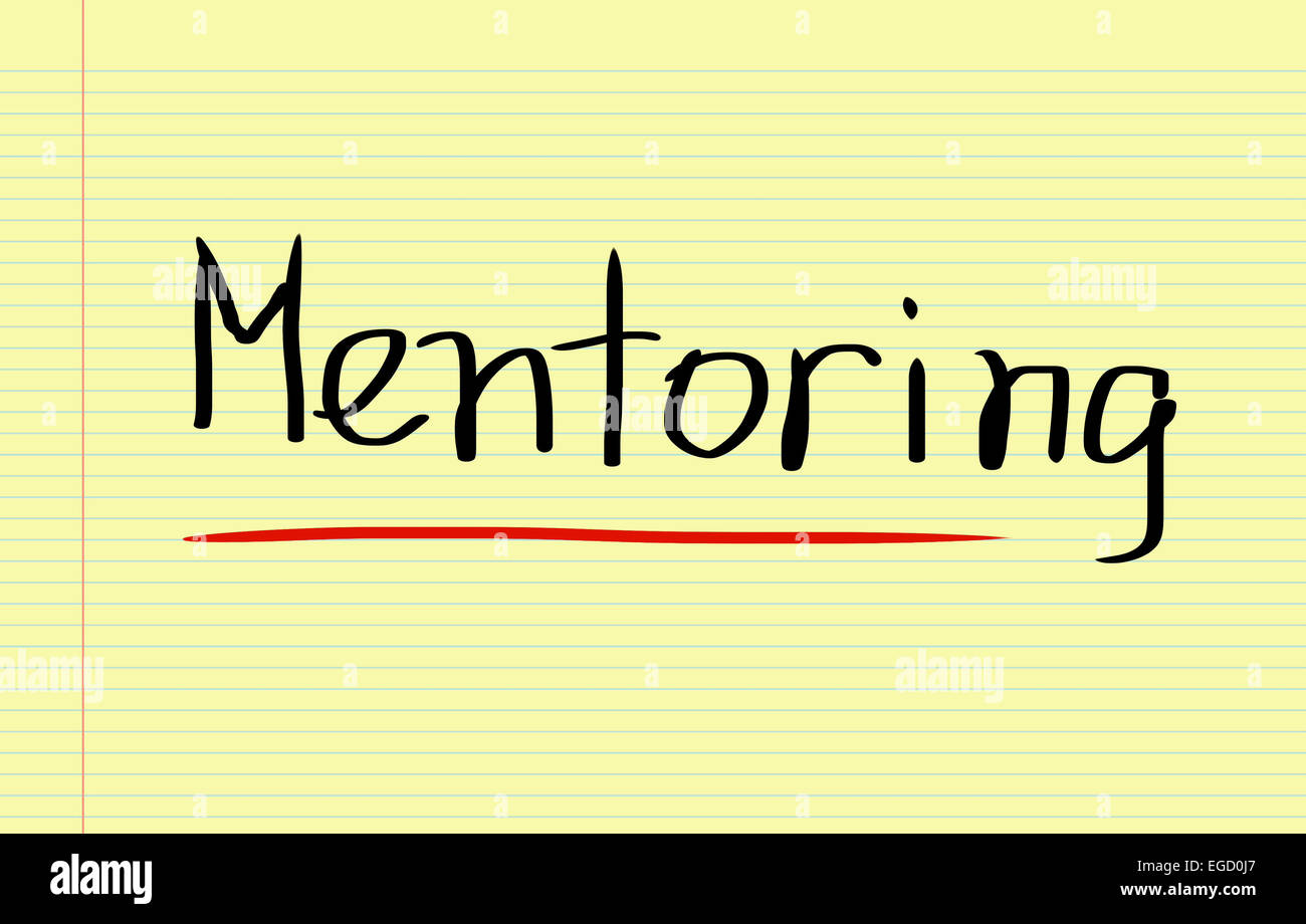 Mentoring-Konzept Stockfoto