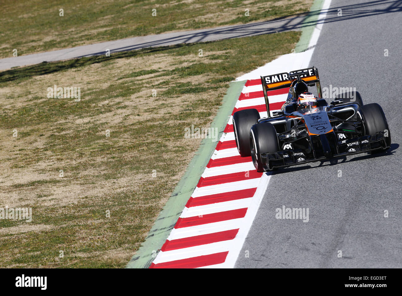 Motorsport: FIA Formel 1 Weltmeisterschaft 2015 in Barcelona, #27 Nico Hülkenberg (GER, Sahara Force India F1 Team), testen Stockfoto