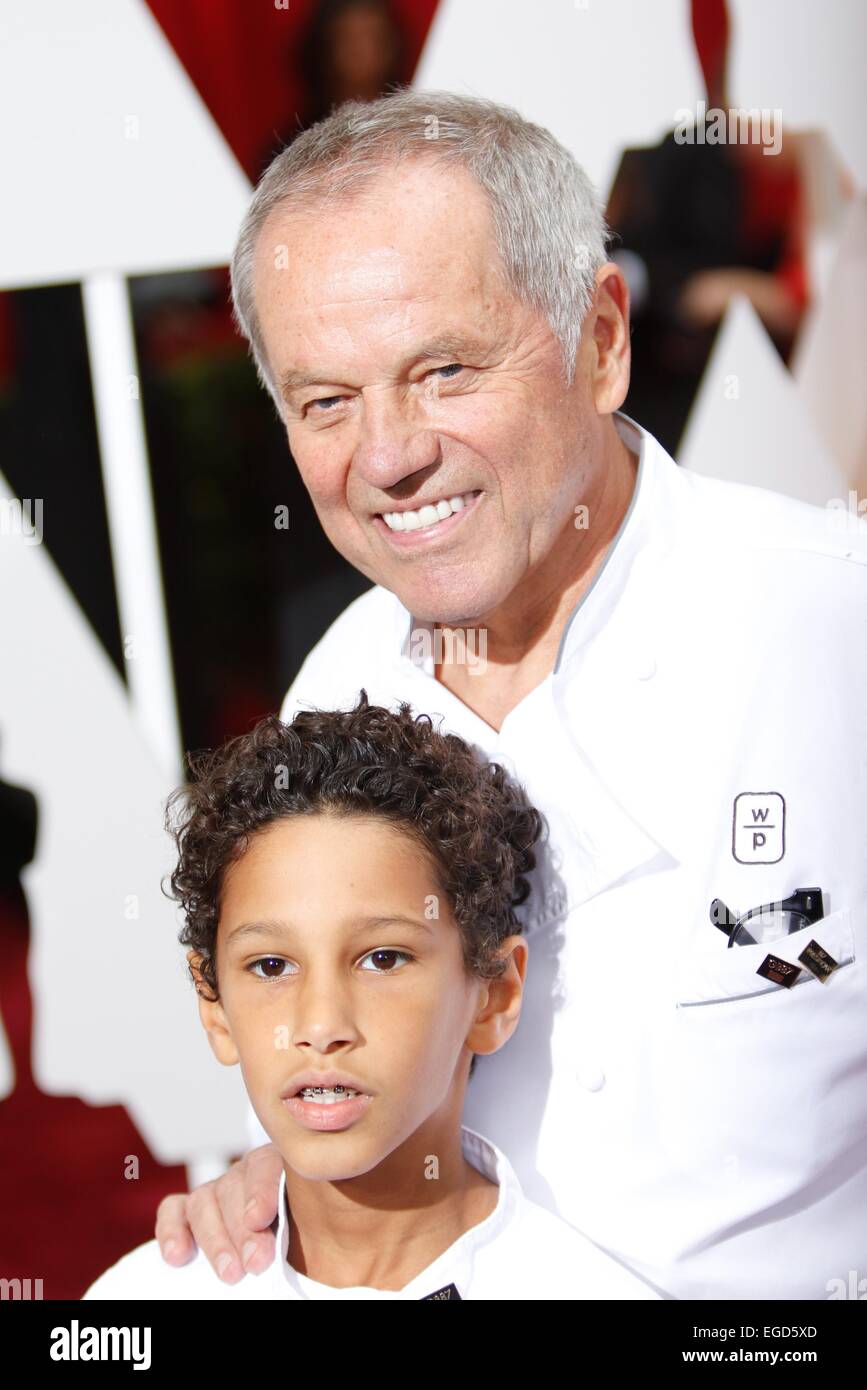 Chef Wolfgang Puck und Sohn Oliver Puck teilnehmen der 87. Academy