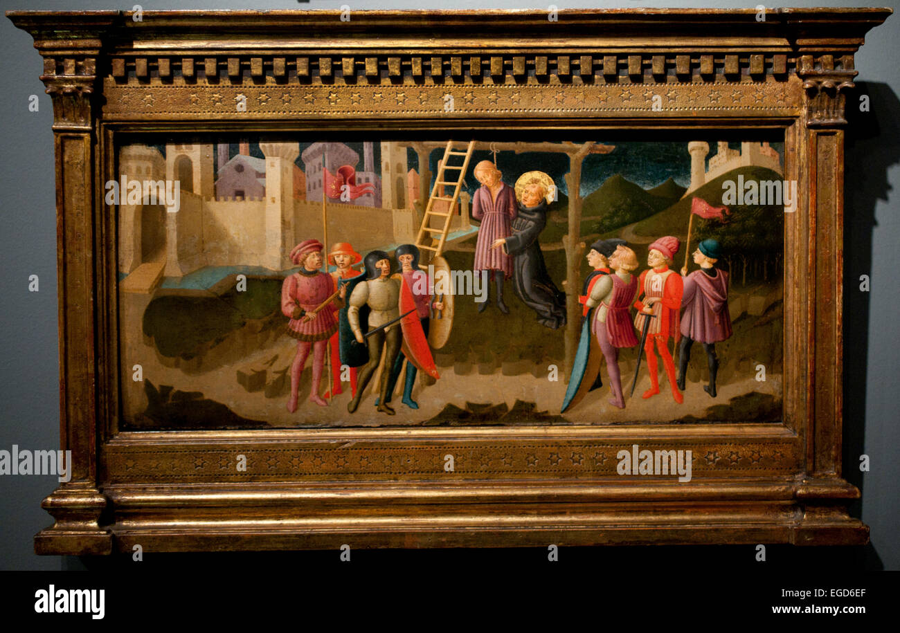 Nikolaus von Tolentino spart einen Gehenkten 1470 besonders Machiavelli (1418 – 1479) Italien Italienisch Stockfoto