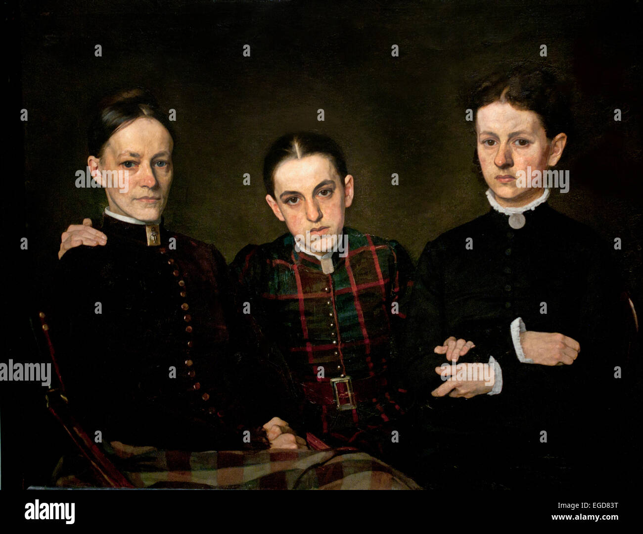 Porträt von Cornelia Clara und Johanna Veth 1885 von Jan Veth 1864-1925 Niederländisch Niederlande Stockfoto