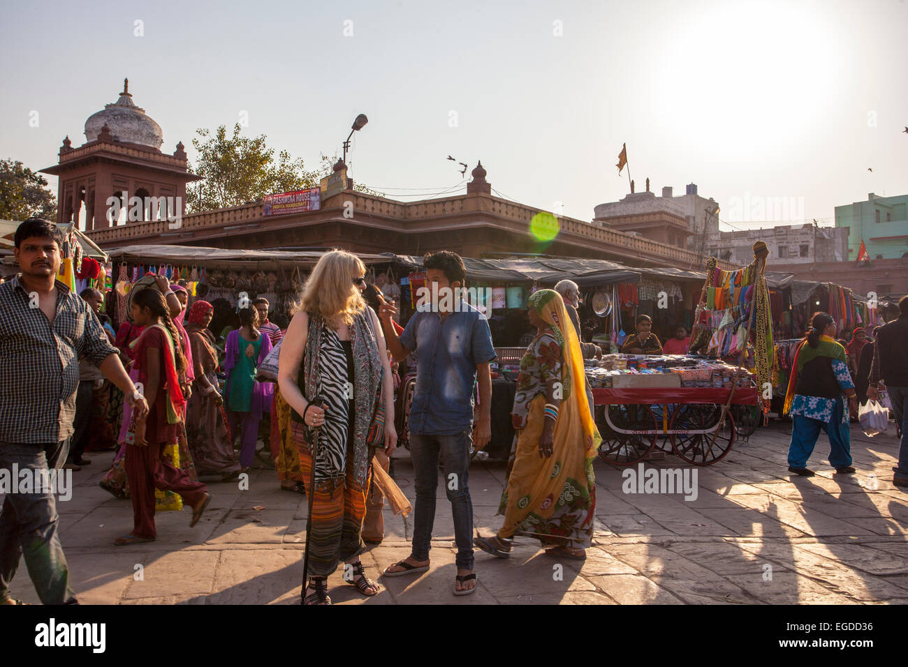 Indischen Markt Szene Jodhpur Stockfoto