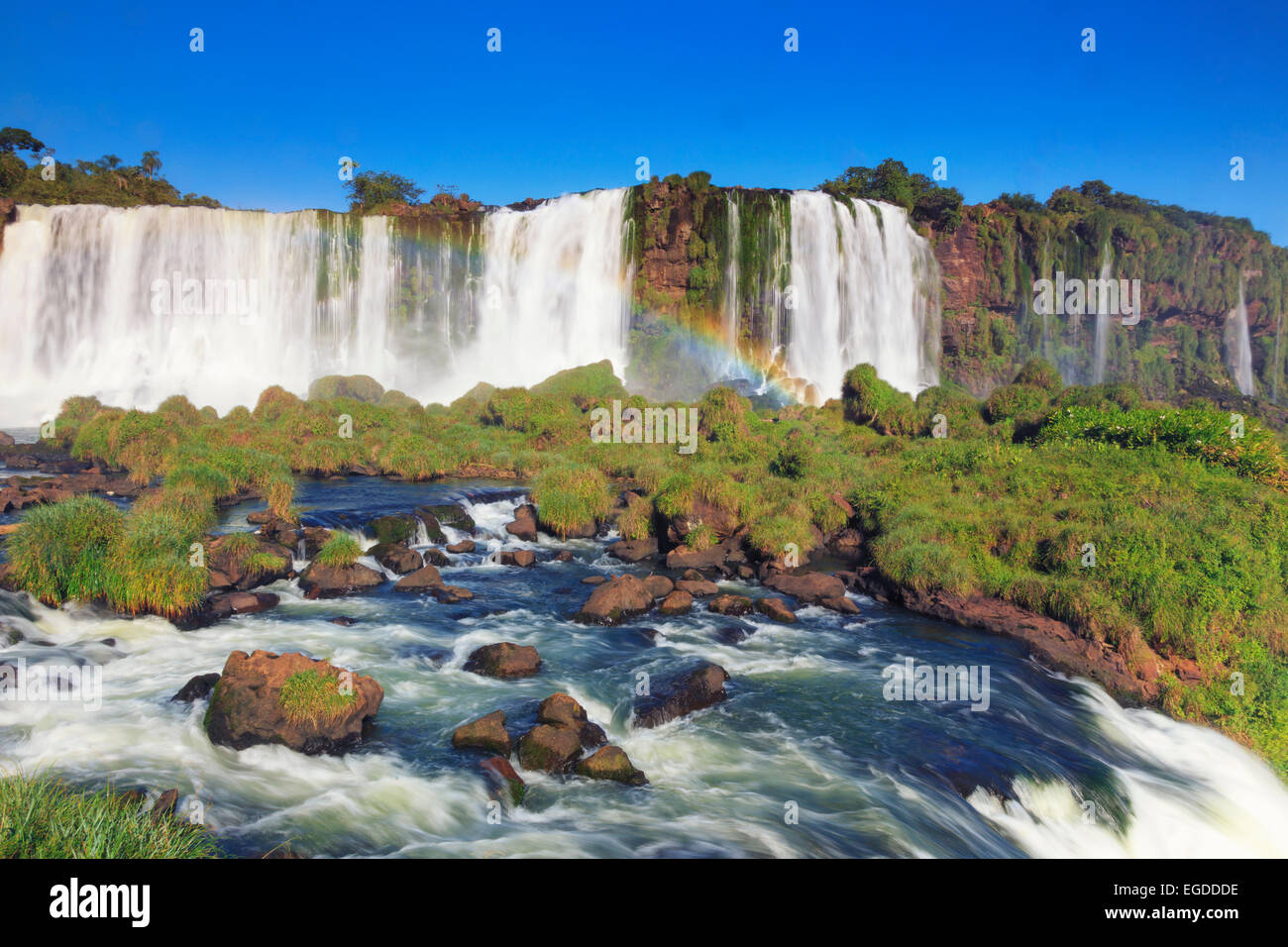 Brasilien, Parana, Iguassu Falls National Park (Cataratas Do Iguaçu) (der UNESCO), Teufelskehle (Garganta Do Diabo) Stockfoto