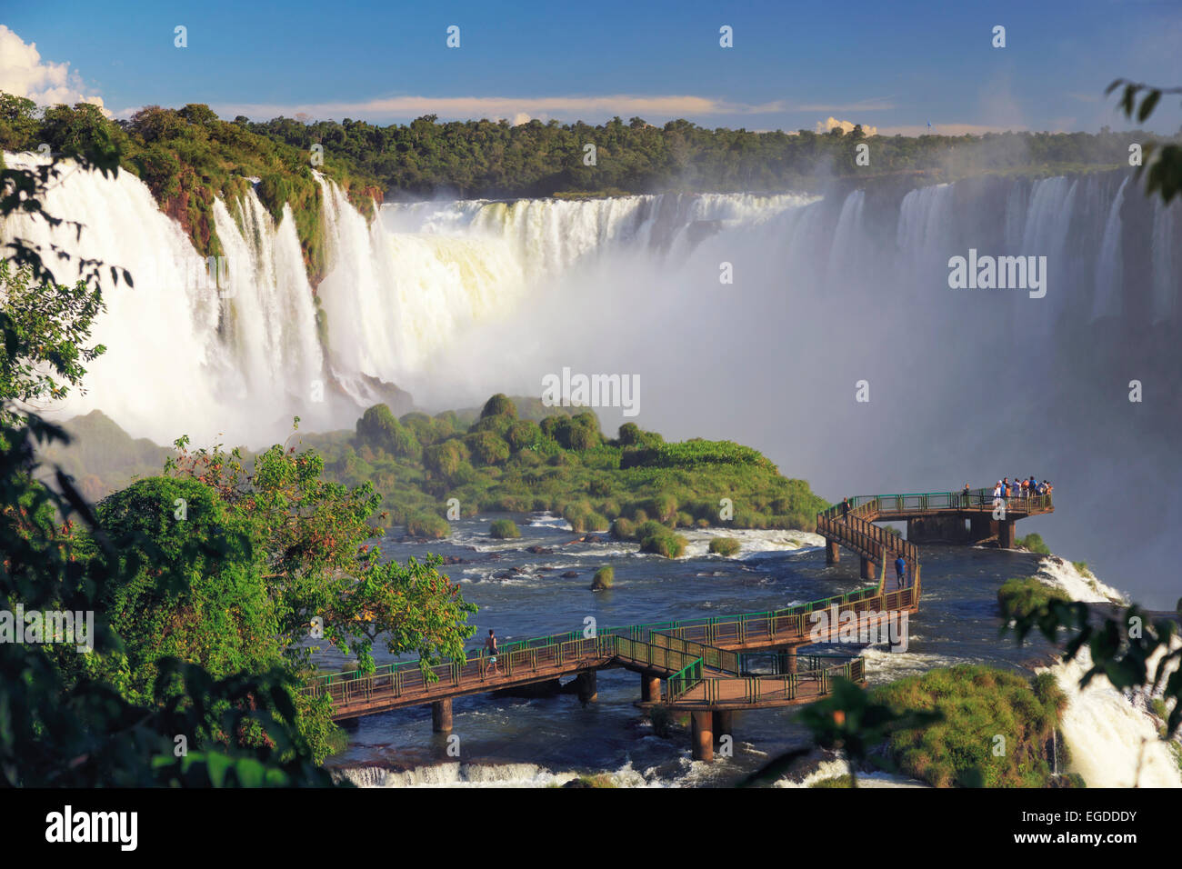 Brasilien, Parana, Iguassu Falls National Park (Cataratas Do Iguaçu) (der UNESCO), Teufelskehle (Garganta Do Diabo) Stockfoto