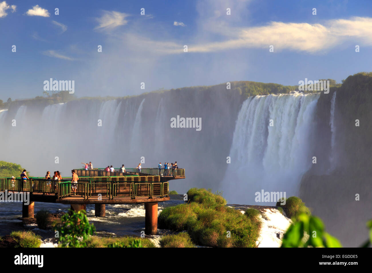 Brasilien, Parana, Iguassu Falls National Park (Cataratas Do Iguaçu) (der UNESCO), Teufelskehle (Garganta Do Diabo) Stockfoto