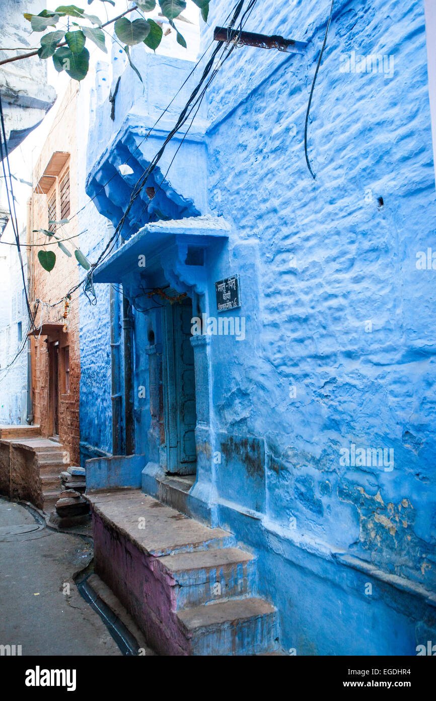 Jodhpur Haus blaue Stadt Stockfoto