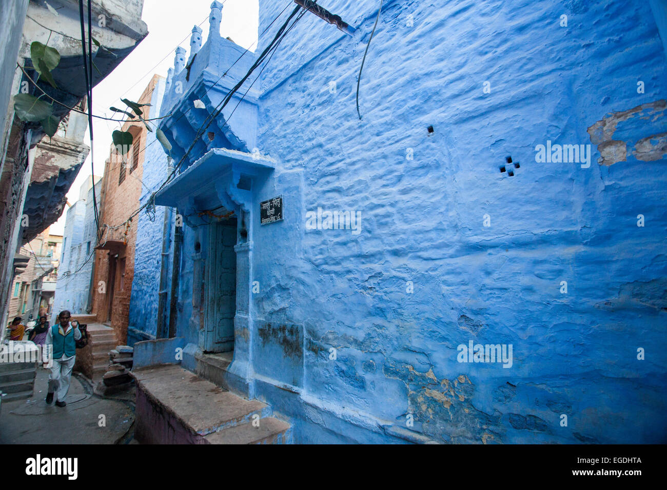 Jodhpur Haus blaue Stadt Stockfoto